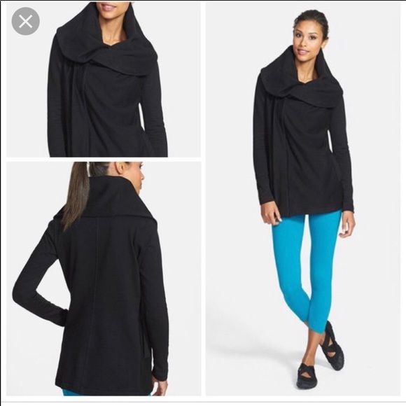 Beyond yoga shawl collar drape front jacket - Picture 2 of 7